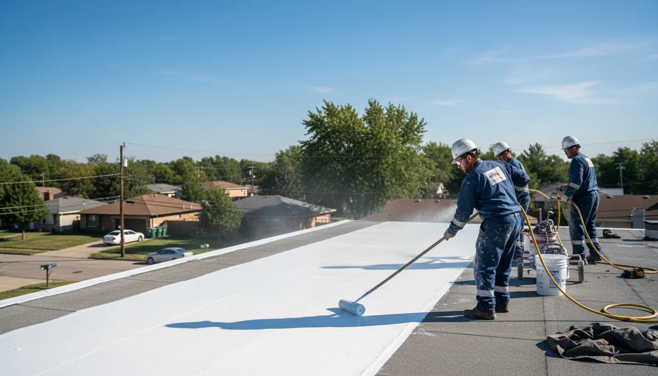 Commercial roof coating in Whiteside, TN near me